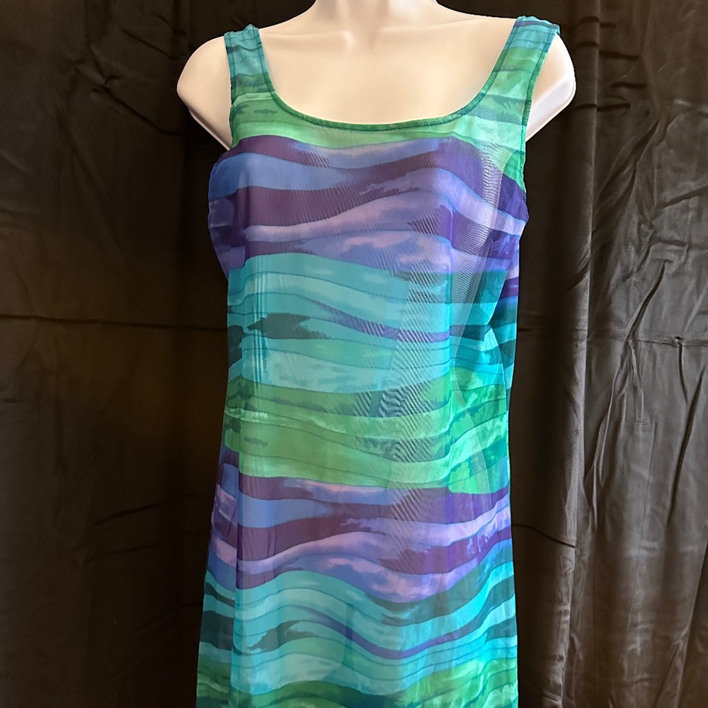 Sessa, multicolored sheer, beach/ swim, cover up, size S